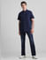 Dark Blue Cotton Short Sleeves Shirt_416008+6