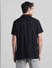 Black Cotton Short Sleeves Shirt_416010+4