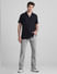 Black Cotton Short Sleeves Shirt_416010+6