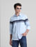 Light Blue Cotton Full Sleeves Shirt_416011+1