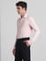 Light Pink Knitted Full Sleeves Shirt_416017+3
