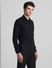 Black Knitted Full Sleeves Shirt_416020+3