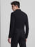 Black Knitted Full Sleeves Shirt_416020+4