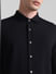 Black Knitted Full Sleeves Shirt_416020+5