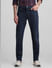 Dark Blue Mid Rise Clark Regular Fit Jeans_416025+1