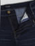 Dark Blue Mid Rise Clark Regular Fit Jeans_416025+5