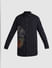 Black Applique Detail Full Sleeves Shirt_416029+8