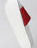 White & Red Logo Print Sliders