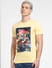 Beige Graphic Print Crew Neck T-shirt_406941+2