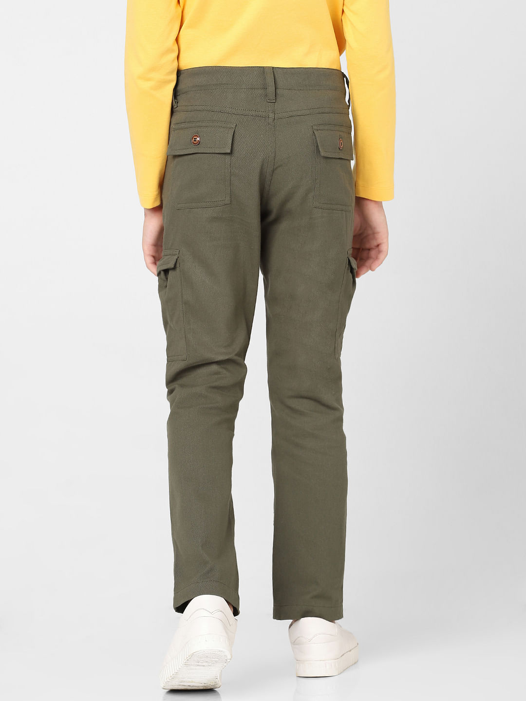 Buy Breakbounce Dark Green Slim Fit Cargo Pants for Men Online @ Tata CLiQ