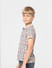 Boys Beige Motif Print Polo T-shirt_405362+3