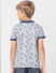 Boys Blue Floral Polo T-shirt_405359+4