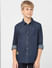 Boys Blue Denim Full Sleeves Shirt_405354+2