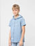 Boys Blue Hooded Denim Shirt_405352+3