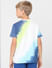 Boys White Printed Crew Neck T-shirt_405351+4