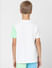 Boys White Colourblocked Crew Neck T-shirt_405350+4