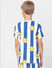 Boys Blue Striped Co-ord T-shirt_405348+4