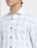 White Check Full Sleeves Shirt_405334+5