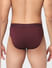 Pack Of 2 Green & Maroon Briefs_392247+3