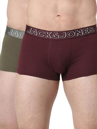 Maroon & Green Trunks - Pack of 2 