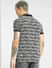 Black Striped Polo Neck T-shirt_398220+4