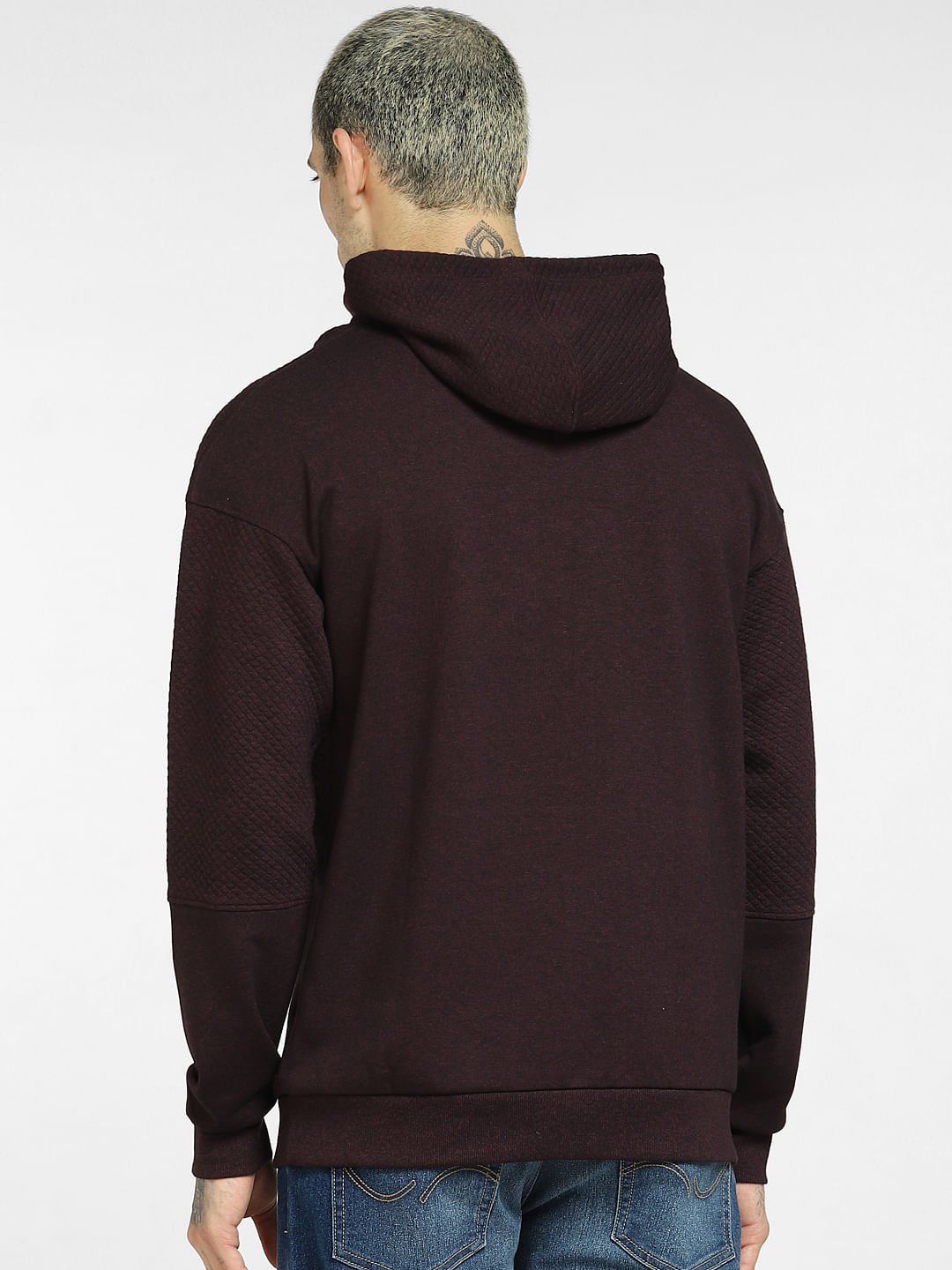 Maroon hooded shop sweatshirt