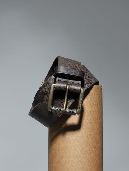 Chocolate Brown Leather Belt