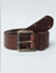 Brown Rivet Detail Leather Belt