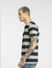 Grey Striped Crew Neck T-shirt_398226+3