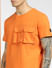 Orange Oversized Pockets T-shirt_398234+5
