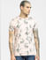 Pink Flora Print Crew Neck T-shirt_398238+2
