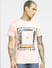Pink Graphic Print Crew Neck T-shirt_398239+2