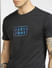 Black Logo Print Crew Neck T-shirt_398241+5