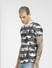 Black Striped Crew Neck T-shirt_398246+3