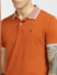 Brown Polo Neck T-shirt_398248+5