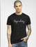 Black Embellished Print T-shirt_398252+2