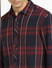 Red Check Print Full Sleeves Shirt_398210+5