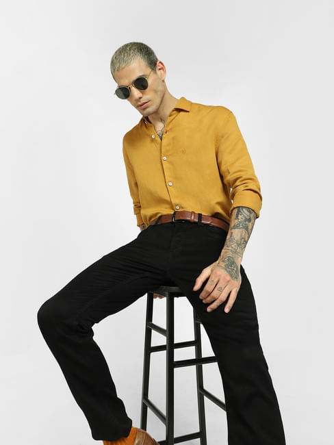 Yellow Full Sleeves Shirt