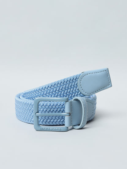 Sky Blue Braided Belt