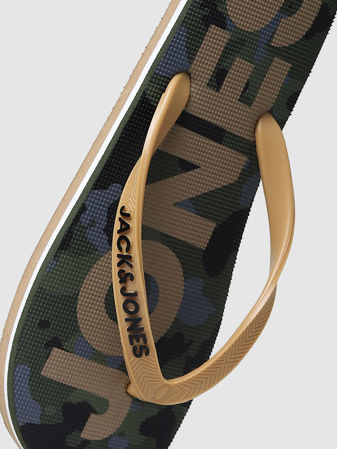 Buy Green Camo Print Flip Flops for Men