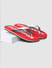 Red Colourblocked Flip Flops_398180+6