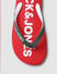 Red Colourblocked Flip Flops_398180+9
