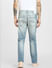 Light Blue Low Rise Washed Slim Jeans_398195+4