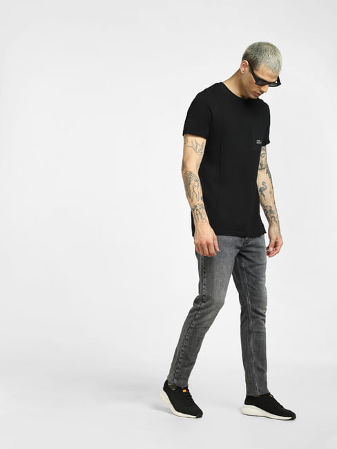 Black Low Rise Liam Skinny Jeans