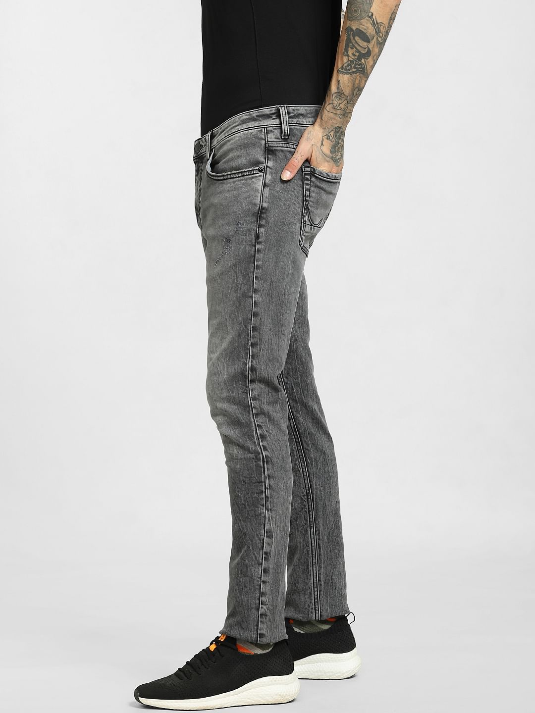 Jack and jones hot sale liam skinny fit black