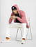 Pink Zip-Up Hooded Sweatshirt_398219+1