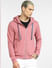 Pink Zip-Up Hooded Sweatshirt_398219+2