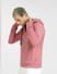Pink Zip-Up Hooded Sweatshirt_398219+3