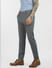Blue Mid Rise Tapered Pants_394550+3