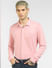 Pink Knit Full Sleeves Shirt_394551+2
